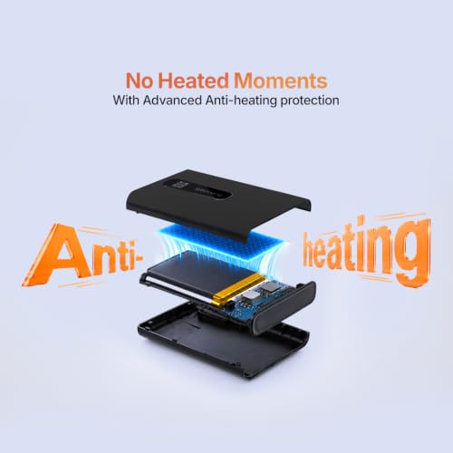 Image of LAVA PROWATT Air 10000mAh Compact Power Bank, 22.5W Fast Charging with Anti Heating Technology and Scratch Proof Design, Triple Output Ports, Supports - iPhone and Android Devices (Thunder Black)