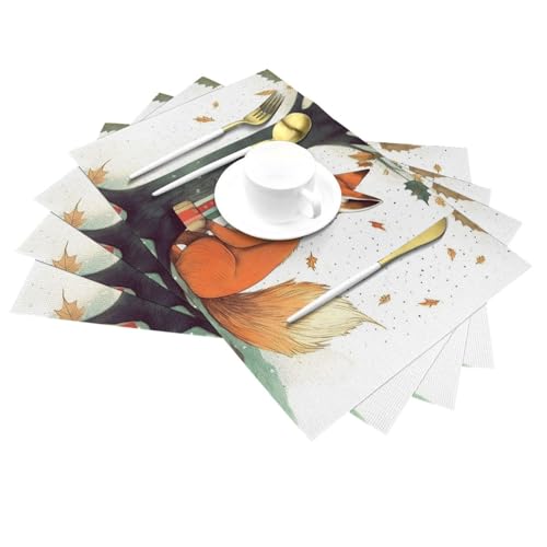 Sets de table en vinyle lavables et antidérapants pour repas