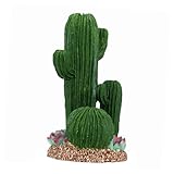 QUMIIRITY 爬虫類用リアル仙人柱装飾 隠れ家機能付きトカゲ カメ飼育箱用テラリウムプラントデコレーション