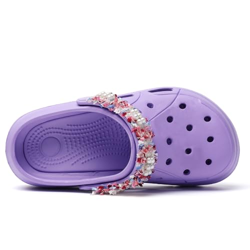Image of FLIOZY Women's Gardener Platform Clogs Slippers Hight Heels Mules Clog Wedge Sandals Outdoor Beach Shoes