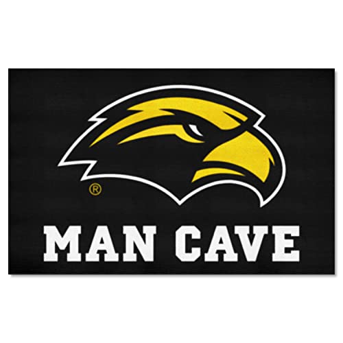 FANMATS 17324 Southern Miss Golden Eagles Man Cave UltiMat Rug - 5ft. x 8ft. | Sports Fan Area Rug, Home Decor Rug and Tailgating Mat