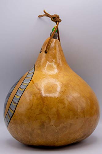 Gray Cat Birdhouse - Gourd Art for your Garden - Thumbnail 3