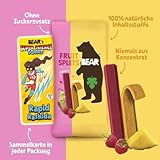 BEAR Fruit Splits Mixbox | 100% natürliche Zutaten | ohne Zuckerzusatz | Snacks für Kinder & Erwachsene | 20 Beutel x 20g | 400g