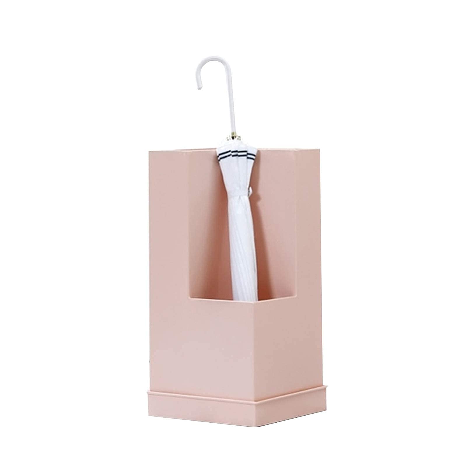 WEYIMVTO umbrella stand, Rustproof Wrought Iron Umbrella Basket for Home & Hotel - Stylish Holder(Pink)