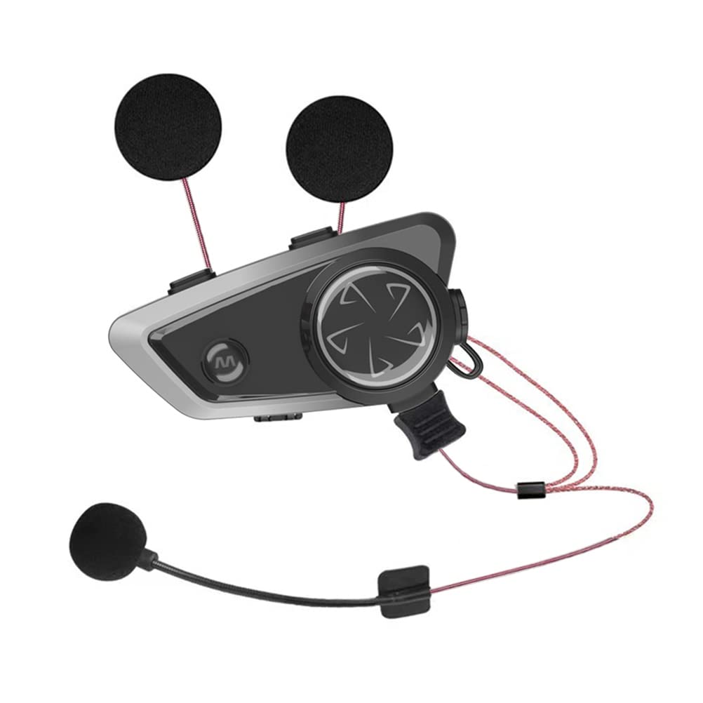 de motocicleta con Bluetooth, etiqueta , intercomunicador integrado y función de compartir música, se aplica a medio