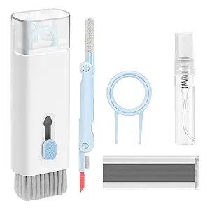 Dkriva 7 in 1 Electronic Cleaner Kit, Keyboard Cleaner Kit with Brush, 3 in 1 Cleaning Pen,Multifunctional Cleaning Kit for Earphone, Keyboard, Laptop, Phone, PC Monitor, (1Pcs)
