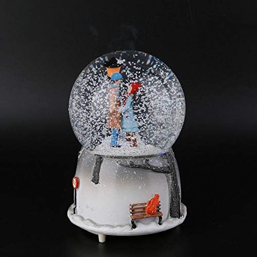 MAGT Musical Snow Globe, Novelty Night Light Musical Snow Globe Music Box Desktop Ornament Suitable For Birthdays Or Festival Gifts For Children Or Loved