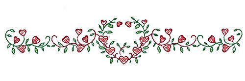 Tobin Heart Vine Pillowcases for Embroidery