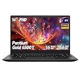 SHBIV Laptop Computer, Laptop with Gold 6500Y (Beat N5095, Up to 3.4GHz), 16GB RAM 256GB SSD, 14-Inch FHD IPS Display, Bluetooth, WiFi, HDMI, Type-C PD, 38Wh Battery, Thin & Portable Laptops