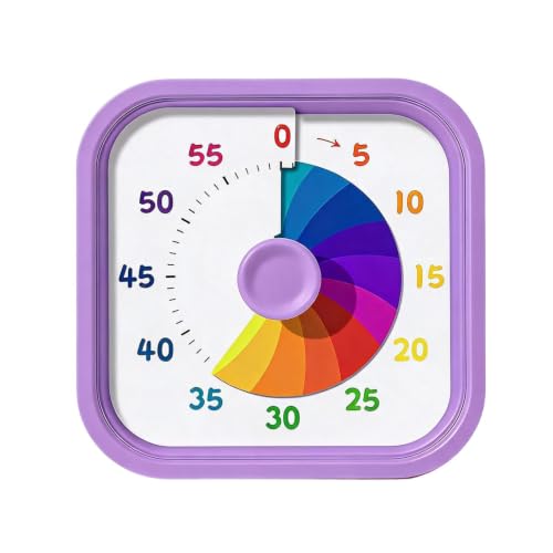 Visual Timer con disco arcoíris para ayudar a los niños a concentrarse 7