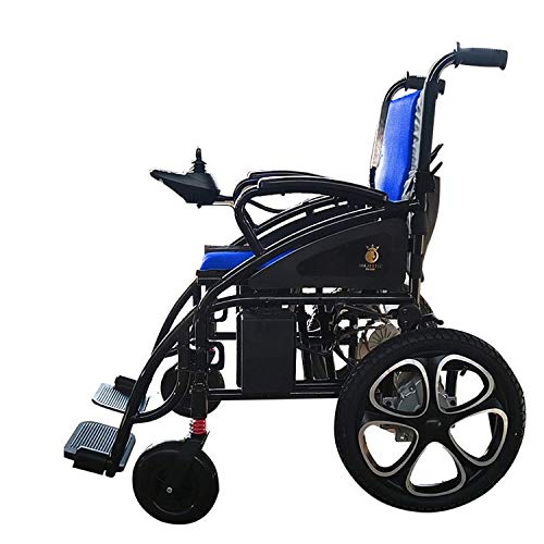 Mobility Scooter Wheelchair Electric Power Motorized Wheel Chair Portable Folding Lightweight Power Wheel Chair (Blue) #TOP1