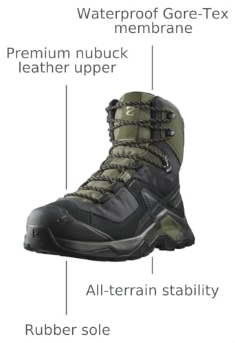 Image of Salomon Men's Quest Element Gore-Tex, Waterproof Neutral Leather Hiking Boots