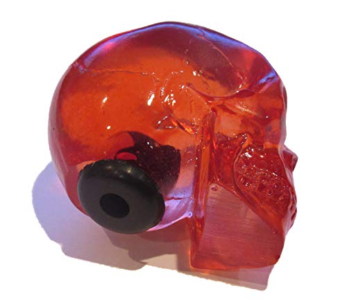Kool Collectibles Clear Red Skull Shifter Shift Knob Rat Rod Lever #TOP3