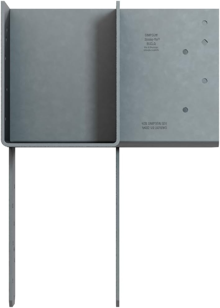 Simpson Strong-Tie ECCLLQ666SDS ECCLLQ L-Shape End Column Cap for 6X Beams, 6X Post w/ SDS Screws, Skewed Left