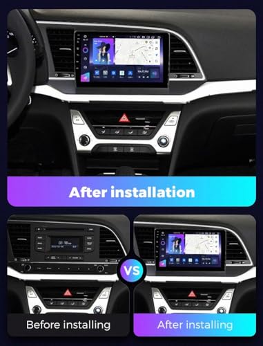 Radio Coche 2 DIN para Hyundai Elantra 2016-2020 con Carplay y Android Auto 2G+32G 2
