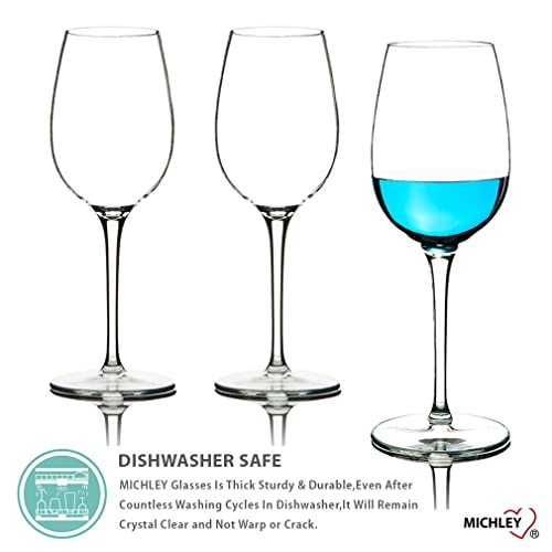 Michley Unbreakable Red Wine Glasses, 100% Tritan Plastic Shatterproof Wine Goblets, Bpa-Free, Dishwasher-Safe 12.5 Oz, Set Of 2 #TOP6