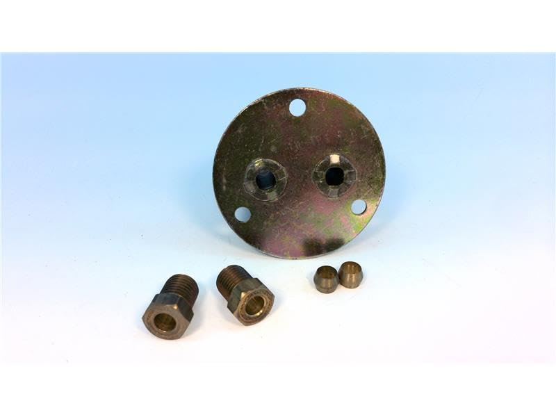 Brida de bombilla de 7/16" con cubo doble y tuerca de compresión para fontanería 4