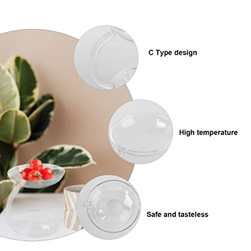 Tigela de vidro criativa Cabilock tigela de lanche tigela de 2 níveis para servir tigelas de sobreme