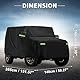 A ABSOPRO wasserdichte Autoabdeckung Auto Outdoor Vollabdeckung für Suzuki Jimny JB64W/JB74W mit unterem winddichtem Schnallen-Verschluss 151,57 x58,27 x62,99 Schwarz