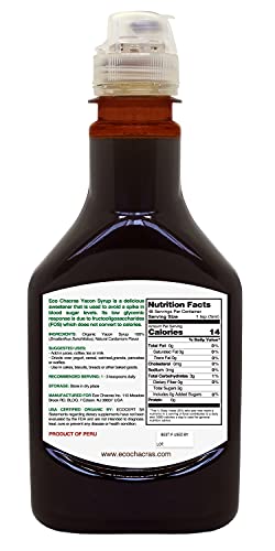 Yacon Syrup With Cardamom Flavor ! Usda Organic Certified From Peru | 100% Natural Sweetener - 8.11 Fl Oz. - (320 Grams) #TOP1