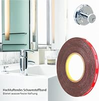 CANOPUS Doppelseitiges Klebeband Extra Stark, 10mm x 9,75m, doppelseitig band extra stark, Klebeband, Wasserfest Montageklebeband klebestreifen für Auto, Wand, LED-Streifen – Ansicht 5
