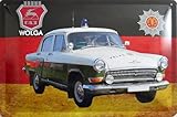 - Blechschild 20x30cm Blechschild Schild 20x30cm - Wolga DDR PKW Auto Oldtimer Volkspolizei Polizei