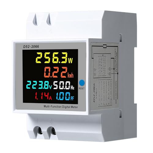 DEWIN Contatore Energia Elettrica 100A con Display LCD