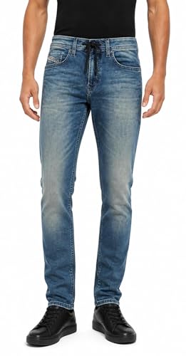 Image of Diesel Thommer-Y-NE R68NK Men's Slim Skinny Jogging Jeans, blue, 34 W/32 L