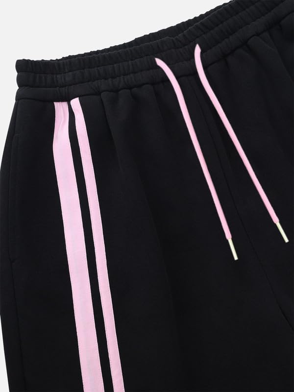 Aelfric Eden Farbblockierung Baggy Jogginghose Herren Damen Weites Bein Sweatpants Baumwolle Kordelzug Freizeithose Y2K Streetwear Sporthose mit Taschen
