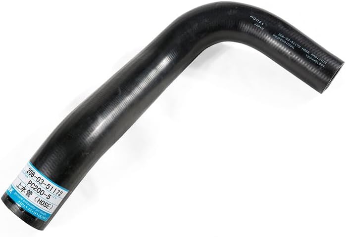 Upper Water pipe P0021 37942 10947 HM-F00021M 206-03-51161 2060351161 Compatible with Komatsu PC200-5 Excavator(Inside diameter:32-45mm)