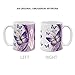 MUGBREW 2 Tone Purple Butterfly Ceramic Coffee Mug Tea Cup, 11 OZ