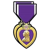 eDesign 2-Pack Purple Heart Medal Vinyl Sticker Purple Heart Decal - 4 Inches - Military Decals for Vehicles Car Truck SUV Van Window Bumper Wall Laptop Tablet Cup Tumbler and Any Smooth Surface