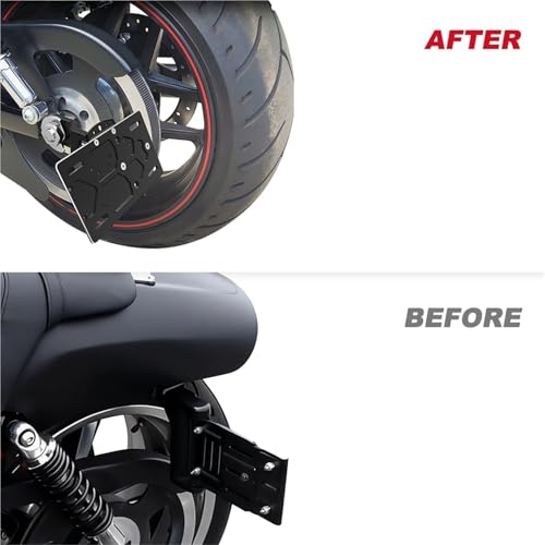 Support de plaque d'immatriculation moto Harley Davidson V-Rod custom