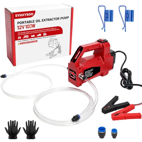 Portable Electric Oil Extractor Pump, Oil Change Fluid Extractor for Car