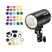 Produktbild Godox AD100Pro Pocket Studio Porträt Blitzlicht OLED-Bildschirm 5800K 1 / 8000s Sync TTL/Multi/M Blitz + V-11C Farbfilter Kit15 2 + AK-R1 Taschenblitz Zubehör Zubehör Kit