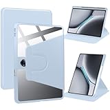 KZIOACSH Case for Oneplus Pad 2/OPPO Pad 3 Pro, Ultra Slim 360° Rotation Kickstand Shockproof Soft PU leather+ Hard PC Anti-Drop Anti-Scratch Rugged Back Cover with Pen Slot,Sky Blue