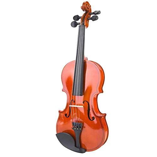 Conjunto de violino acústico Bnineteenteam Basswood com violino natural feito à mão e caixa rígida c