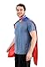 Reversible Adult Red and Blue Superhero Costume Cape (Adult)
