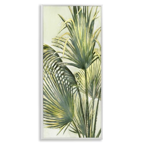 Palm Fronds Tropical Botanical, 10 x 24 Inch Framed Giclée Print