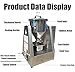 Small Dry Powder Mixer,Electric 304 Stainless Steel Powder Blender,Industrial Mixer for Powder and Granular Materials,Laboratory Mixing Equipment (5L)
