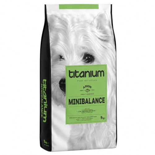 Arion Titanium Mini Balance Alimento Seco Completo para Perros Adultos de Razas Pequeñas y Toy, con Omega 3, 9 kg