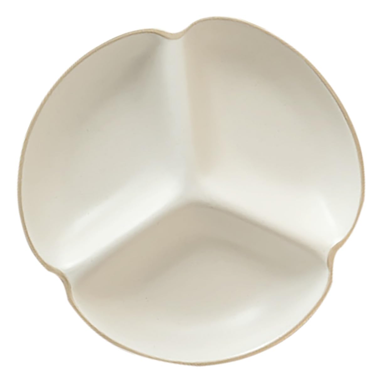 Healifty Assiette à Manger Divisée 3 Compartiments en Céramique Blanche