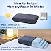 LOFE Adjustable Memory Foam Pillow - 4 Heights from 1.2 to 4.8in, Cervical Pillow for Neck Pain Relief, CertiPUR-US Neck Support Pillow for Side Sleepers, Thin Pillow for Back/Stomach Sleepers