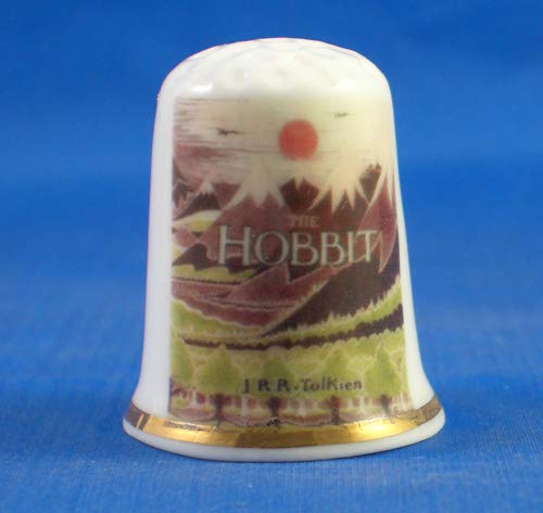 Birchcroft Porcelain China Thimble The Hobbit Movie Poster Box