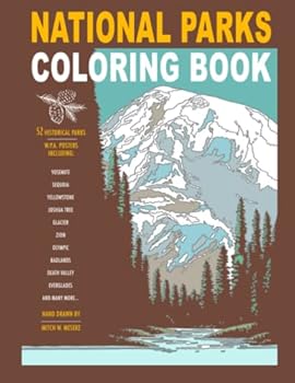 Paperback National Parks Coloring Book: National Parks Coloring Book