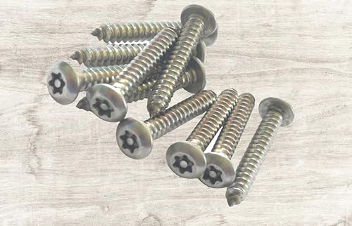 Tornillos de seguridad 5,5x32mm en acero inoxidable con punta torx inviolable 5