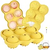 [Hacer bolas de hielo de 1,77 pulgadas]: el diámetro de cada cavidad es de 1,77 pulgadas, el tamaño de toda la bandeja es de 6,10*3,93*1,96 pulgadas. Es genial hacer 6 bolas grandes de helado a la vez. Las bolas de hielo de tamaño perfecto son un toque realmente agradable para cócteles u otras bebidas. ¡Son fantásticas cubiteras redondas!