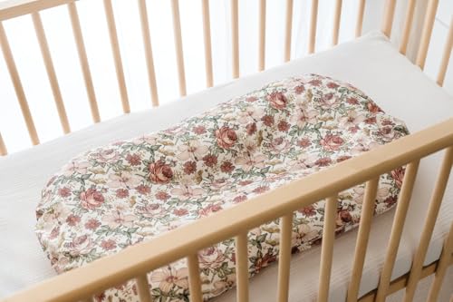 Little Jump 2 Pack Western Wild Flowers Baby Lounger Cover - Soft Cotton Slipcover for Newborn Boys and Girls (Vintage Floral) by Little Jump - Image 4