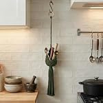 Macrame Wall Hanging Planter Flower Pot Holder Cotton Rope Wall Organizer - Image 5