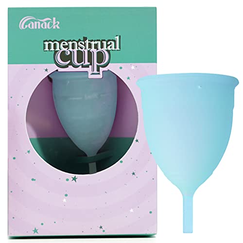 Canack Menstrual Cups, Reusable Menstrual Cups, Tampon And Pad Alternative, Silicon Cups Heavy Flow, Last 12 Hours Period Cupsblue, L-Pack Of One) #TOP28